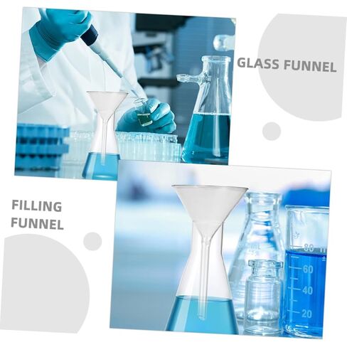 Cabilock Glass Funnel Wide Mouth for Laboratory Use High Stability Liquid Transfer Chemical Filtration Easy to Clean and Store in Saudi Arabia