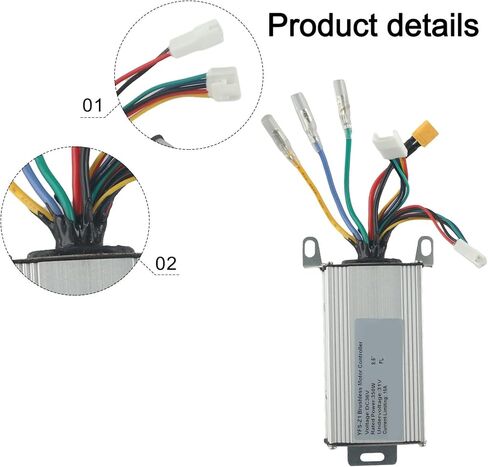 مسرع لوحة تحكم 36 فولت 350 وات 15 أمبير لسكوتر كهربائي 8.5 بوصة، هيكل من سبائك الألومنيوم، جزء بديل خفيف الوزن، سهل التركيب، تصميم مقاوم للاهتراء in Kuwait