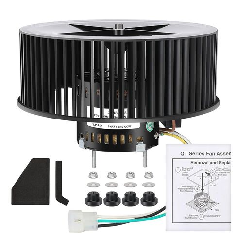 S-97016621 محرك مروحة عادم الحمام وعجلة النفخ - هادئ، سهل التركيب، تدفق هواء قوي، يستبدل OEM #97016621، 99080568، متوافق مع QTN80L، QTR080، QTR070، QTR080L، QTR080F، QTRN080، QTR070L in Kuwait
