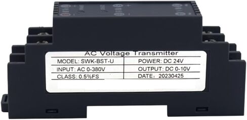 Pressure transducer AC Isolated Voltage Transducer 35mm Din Rail AC 0-5V 10V 100V 220V 500V to 0-20mA 4-20mA 0-10V Voltage Sensors(Ac0-50v Input,DC1-5V OUTPUT-DC12V Power Supply) in Saudi Arabia