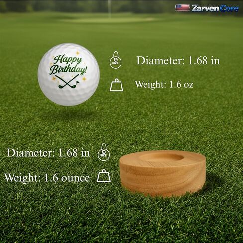 Golf Balls with Bamboo Stand – Premium Golf Gifts for Men and Women, Funny Golf Gifts, An Elegant Decorative Piece That Can Also Be Played on the Green, Made with Premium-Quality Materials in Saudi Arabia