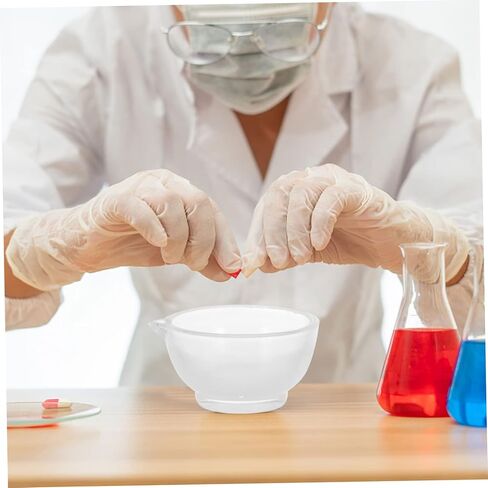 مجموعة مدقة زجاجية ووعاء من SOLUSTRE، كسارة طبية صغيرة متعددة الوظائف، 100% من زجاج البورسليكات للاستخدام المعملي، لوازم محمولة للمنزل والعلوم in Saudi Arabia