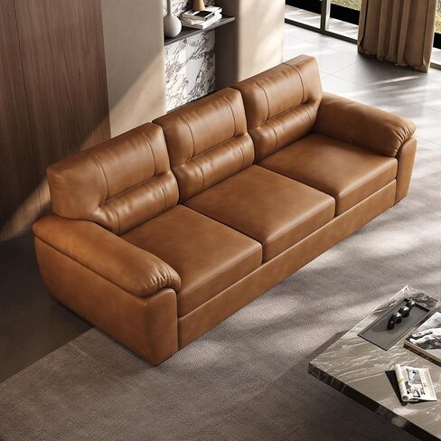 81 بوصة corduroysofa لغرفة المعيشة ثلاثة مقاعد أريكة مريحة ، أريكة النسيج ، منتصف القرن العتيق الشقة في غرفة الاجتماعات (الأخضر ، 81 بوصة) in Kuwait