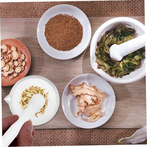 DECHOUS 1Set Glass Grind Bowl with Pestle Multifunctional Laboratory Chemistry Equipment for Medicine Pounding and Kitchen Use Design Easy to Clean in Saudi Arabia