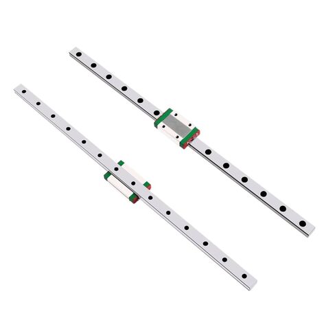 2 قطعة MGN7 MGN9 MGN12 MGN15 from100mm إلى 1000 مللي متر شريحة السكك الحديدية الخطية + 2 قطعة دليل خطي (MGN12C ، 500 مللي متر) in Kuwait