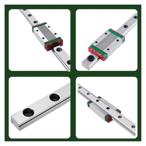 2pcs MGN7 MGN9 MGN12 MGN15 from100mm to 1000mm Linear Rail Slide +2pcs Linear Guide(MGN12C,500mm) in Saudi Arabia