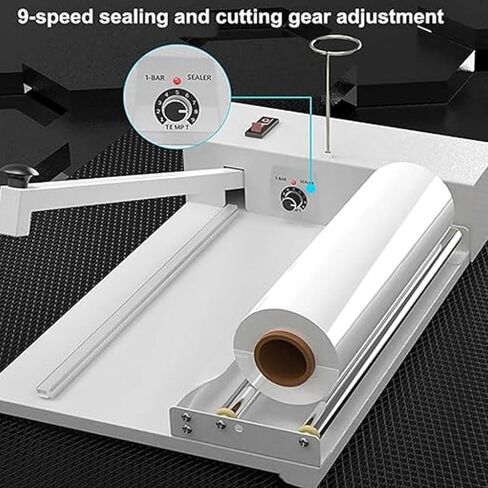 Shrink Wrap Machine, with Heat Gun, Sealing Length 30cm, Packaging Machine, 9 Levels Temperature Adjustment, Suitable for PVC Film, Plastic Bags in Saudi Arabia