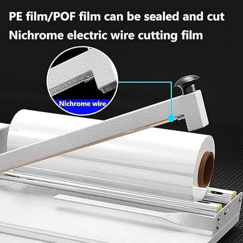 Shrink Wrap Machine, with Heat Gun, Sealing Length 30cm, Packaging Machine, 9 Levels Temperature Adjustment, Suitable for PVC Film, Plastic Bags in Saudi Arabia