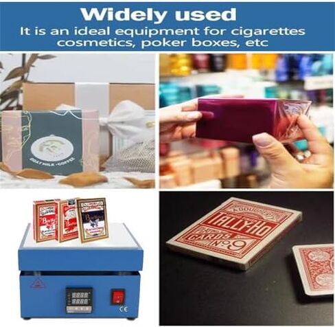 آلة تغليف السيلوفان، آلة تغليف وختم تسخين سطح المكتب، طاولة تسخين 20 × 20 سم، لتغليف هدايا العطور in Kuwait