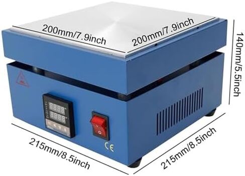 آلة تغليف السيلوفان، آلة تغليف وختم تسخين سطح المكتب، طاولة تسخين 20 × 20 سم، لتغليف هدايا العطور in Kuwait
