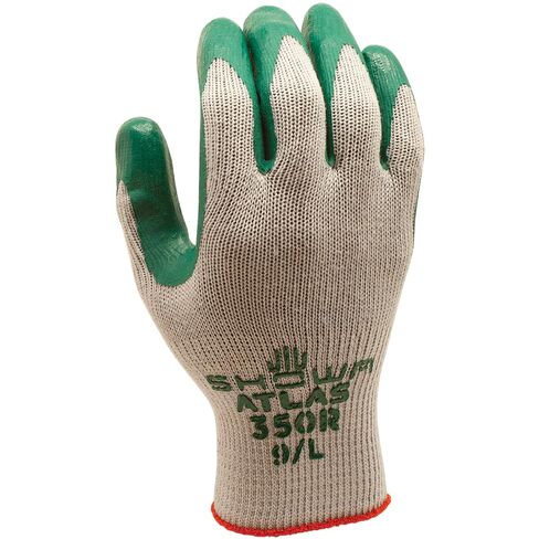 SHOWA Atlas 350 Nitrile Palm Coated General Purpose Work Glove with Poly/Cotton Liner, 10-Gauge, Medium (12 Pair) in Saudi Arabia