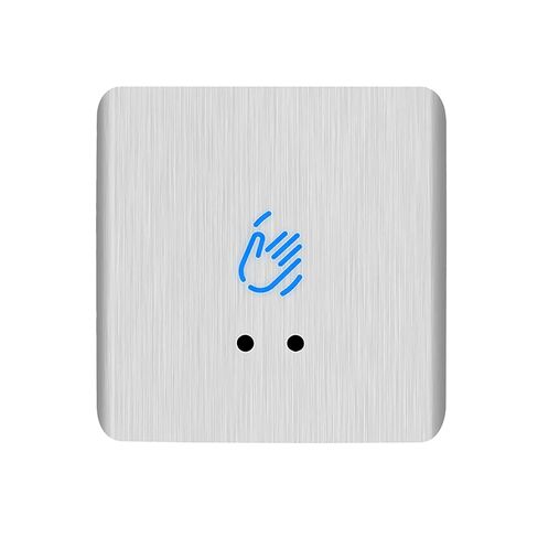 مستشعر الأشعة تحت الحمراء زر الخروج من سبائك الألومنيوم تيار مستمر 12 فولت 24 فولت على سطح الجدار، إصدار باب يعمل بالأشعة تحت الحمراء، مفتاح بدون لمس، زر خروج باللمس مع مؤشر LED للتحكم في الوصول إلى الباب، أسود in Kuwait