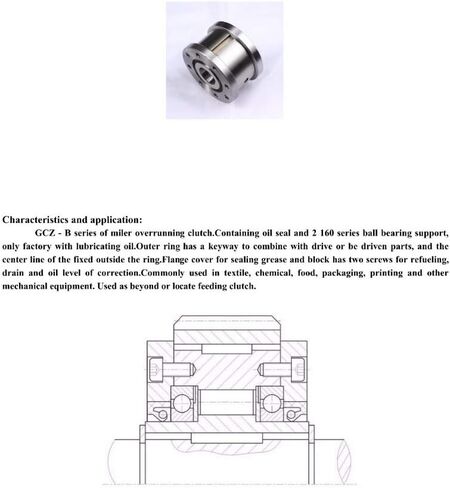 Needle Roller Bearings GCZ-B Type One Way Clutch GCZ-B1262 GCZ-B1568 GCZ-B2075 GCZ-B2590 Overrunning Clutches and Backstops in Saudi Arabia