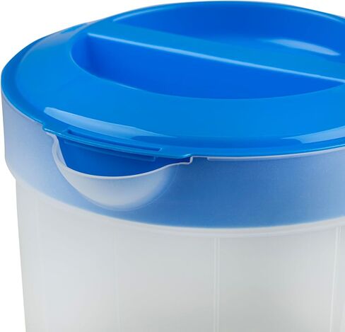 2-Pack 1-Gallon Plastic Pitchers with Lids – Iced Tea Pitchers with Twist Cover BPA-Free, Dishwasher & Freezer Safe, Ideal for Water, Juice & Fridge Storage in Saudi Arabia