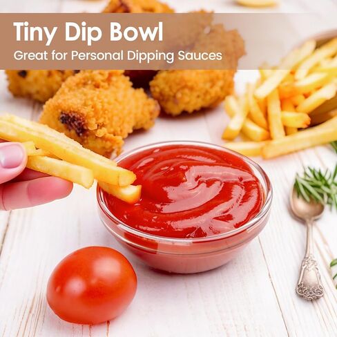 Farielyn-X أوعية زجاجية صغيرة بحجم 3.5 بوصة و4oz، حاويات زجاجية صغيرة، Ramekins، الإعدادية، وعاء قرصة، حاويات بهار قابلة للتكديس، للإعداد، الانخفاضات، المكسرات، الوجبات الخفيفة، أوعية إعداد وجبات الحلوى، أوعية الحلوى in Kuwait