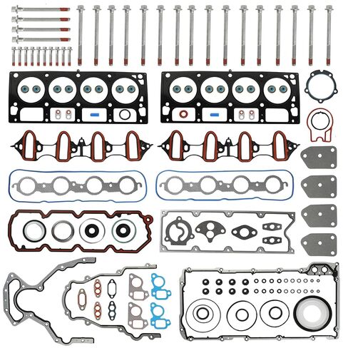 مجموعة حشية الرأس مع مسامير الرأس تناسب شيفروليه GMC Buick 4.8L 5.3L 05-11 CS9284 ، HS26191PT ، HS26191PT-1 ، HS26190PT-2 ، HGS3168 ، LGS3165 ، MIS16340 ، HSGM1048L ، ES72220 ، in Saudi Arabia