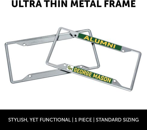 Desert Cactus George Mason University License Plate GMU Patriots Frame Metal Car Tag Holder for Front or Back of Car Officially Licensed (Alumni) in Saudi Arabia