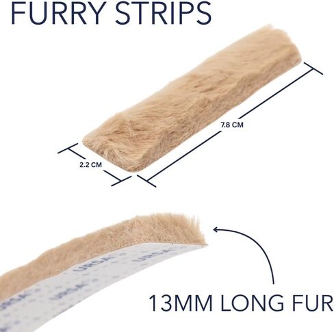 URSA Furry Strips for Lavalier Microphones, Super Soft Fur Pads to Reduce Clothing Rustle and Fabric Noise, Hypoallergenic Adhesive, Cut to Size, On Set Mic Rigging Strips, Pack of 9 (MultiPack) in Saudi Arabia