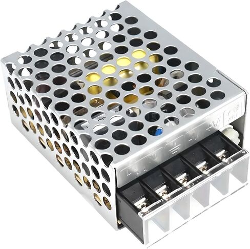 يعني جيدًا RS-25-12 AC / DC تحويل التيار الكهربائي 12V 2.1A 25.2W مخرج مغلق قابل للتعديل 10.8-13.2V واسع النطاق 100-240VAC علبة شبكية معدنية مدمجة تطبيقات إلكترونيات الإضاءة LED in Kuwait