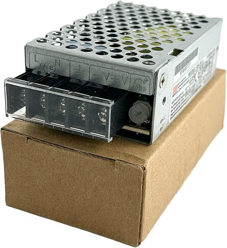 يعني جيدًا RS-25-12 AC / DC تحويل التيار الكهربائي 12V 2.1A 25.2W مخرج مغلق قابل للتعديل 10.8-13.2V واسع النطاق 100-240VAC علبة شبكية معدنية مدمجة تطبيقات إلكترونيات الإضاءة LED in Kuwait