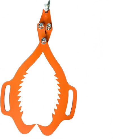 2 Serrated Timber Claw Hook, 18in Log Lifting Tongs, Heavy Duty Steel Log Grapple Hook, Lumber Skidding Tongs for Log Lifting, Handling, Dragging & Carrying, Tractor ATV Truck Accessories in Kuwait
