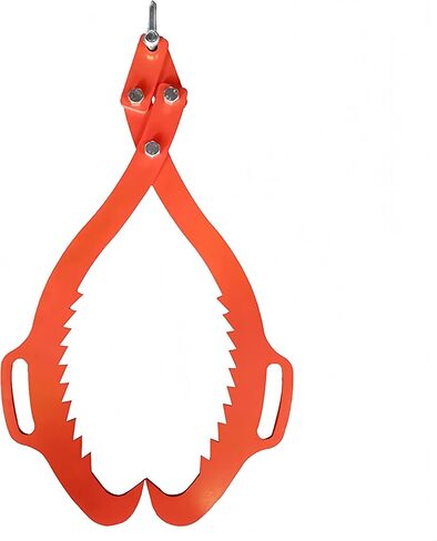 2 Serrated Timber Claw Hook, 18in Log Lifting Tongs, Heavy Duty Steel Log Grapple Hook, Lumber Skidding Tongs for Log Lifting, Handling, Dragging & Carrying, Tractor ATV Truck Accessories in Kuwait
