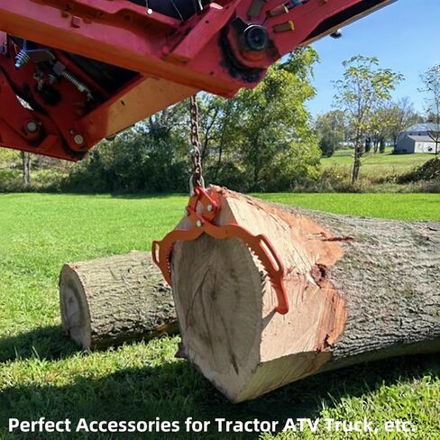 2 Serrated Timber Claw Hook, 18in Log Lifting Tongs, Heavy Duty Steel Log Grapple Hook, Lumber Skidding Tongs for Log Lifting, Handling, Dragging & Carrying, Tractor ATV Truck Accessories in Kuwait