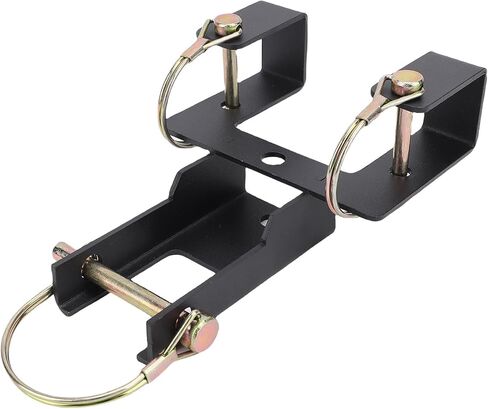 Trash Can Coupler Hook, Carbon Steel Wheeled Trash Can Hauler Hitch Universal Garbage Bin Hauling Hook for Gravel, Snow, and Uneven Terrain in Kuwait