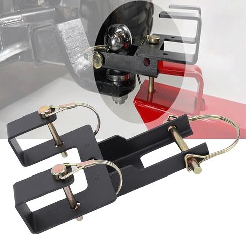 Trash Can Coupler Hook, Carbon Steel Wheeled Trash Can Hauler Hitch Universal Garbage Bin Hauling Hook for Gravel, Snow, and Uneven Terrain in Kuwait