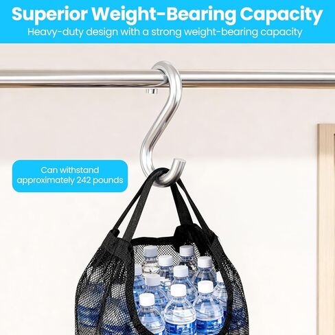 6 Pack Heavy Duty S Hooks, 3.2 Inch 304 Stainless Steel S Hook, s Shaped Hook, Grade Quality Utility Hooks for Hanging Hammock Stand, Swing, Plants in Kuwait