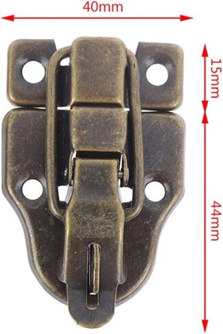 مزلاج قفل الأدوات أقفال المجوهرات صندوق الصدر العتيقة مشبك معدني حقيبة حالة تبديل قفل غلق بمشبك مزلاج حار! in Kuwait