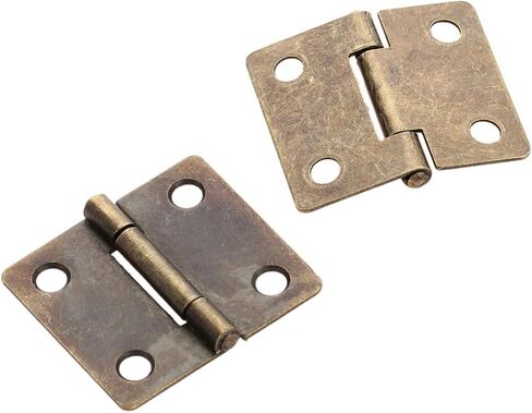 Antique Hinges,Bronze Decorative,Wooden Box Hinge,2Pcs 38 * 34mm Antique Bronze Furniture Hinges Cabinet Drawer Door Butt Hinge Vintage Decorative Hinge for Jewelry Gift Wooden Box Butt Hinges in Saudi Arabia
