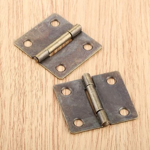 Antique Hinges,Bronze Decorative,Wooden Box Hinge,2Pcs 38 * 34mm Antique Bronze Furniture Hinges Cabinet Drawer Door Butt Hinge Vintage Decorative Hinge for Jewelry Gift Wooden Box Butt Hinges in Saudi Arabia