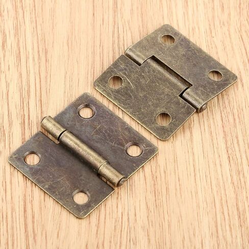 Antique Hinges,Bronze Decorative,Wooden Box Hinge,2Pcs 38 * 34mm Antique Bronze Furniture Hinges Cabinet Drawer Door Butt Hinge Vintage Decorative Hinge for Jewelry Gift Wooden Box Butt Hinges in Saudi Arabia