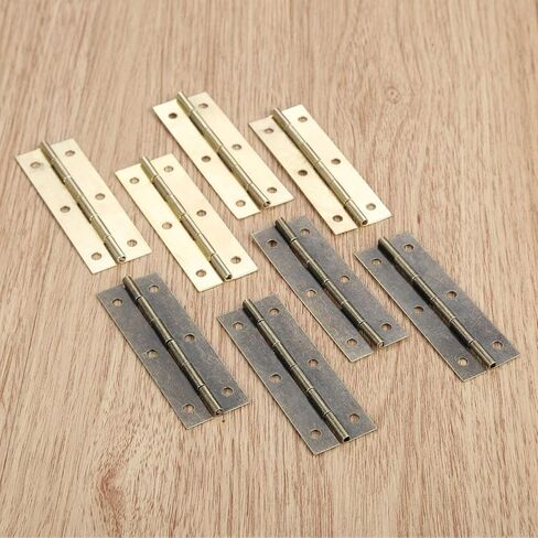 Antique Hinges,Bronze Decorative,Wooden Box Hinge,4Pcs Cabinet Hinge 6 Holes Decor Furniture Decoration Vintage Wooden Box Door Vintage Jewelry Chest Cabinet Hinge 60 * 20mm Butt Hinges ((B) in Saudi Arabia