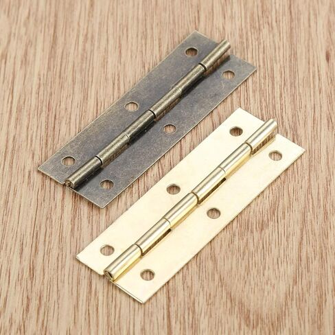 Antique Hinges,Bronze Decorative,Wooden Box Hinge,4Pcs Cabinet Hinge 6 Holes Decor Furniture Decoration Vintage Wooden Box Door Vintage Jewelry Chest Cabinet Hinge 60 * 20mm Butt Hinges ((B) in Saudi Arabia