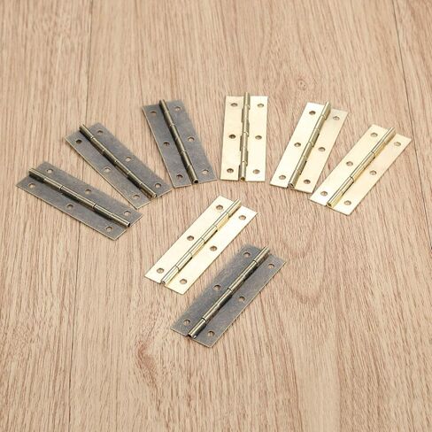 Antique Hinges,Bronze Decorative,Wooden Box Hinge,4Pcs Cabinet Hinge 6 Holes Decor Furniture Decoration Vintage Wooden Box Door Vintage Jewelry Chest Cabinet Hinge 60 * 20mm Butt Hinges ((B) in Saudi Arabia