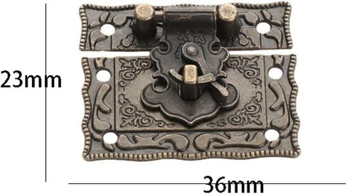 Latch Lock Furniture Decorative Cabinet Hinge Hardware Accessories Antique Bronze Jewelry Wooden Box Latch Hasp Clasp in Saudi Arabia