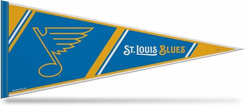 Rico Industries NHL Hockey St. Louis Blues Logo and Wordmark 12" x 30" Felt Wall Décor Pennant - Great for Home/Bed Room/Man Cave Décor in Saudi Arabia