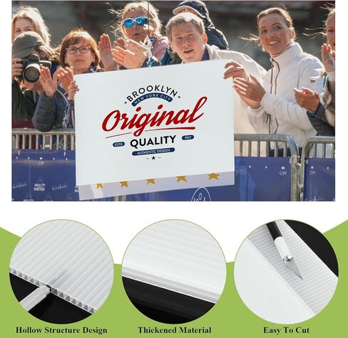 30 قطعة من البلاستيك المموج مقاس 18 بوصة × 12 بوصة، لوحات ملصقات بيضاء، لوحات لافتات بلاستيكية، صفائح بلاستيكية مموجة للإيجار، حفلات أعياد الميلاد، بيع المرآب، ديكورات دليلية in Kuwait