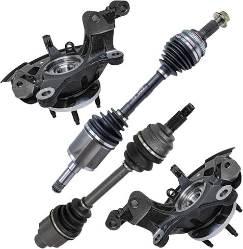 Detroit Axle - Pront 2pc Dekincles Touring for Volkswagen Beetle Golf Jetta ، 2 مفاصل توجيه ومركز محمل العجلات استبدال مجموعة in Kuwait