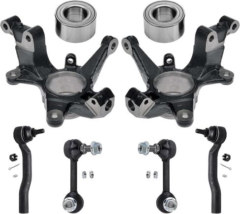 Detroit Axle - Pront 2pc Dekincles Touring for Volkswagen Beetle Golf Jetta ، 2 مفاصل توجيه ومركز محمل العجلات استبدال مجموعة in Kuwait