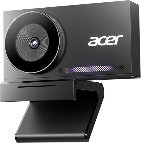 acer 4K Webcam for PC/Mac with Sony 1/2" Sensor, PDAF Autofocus, 2 Noise Reduction Mics, Privacy Cover, Lightweight, Aluminum Alloy Fast Cooling, Streaming Camera for Live Meeting Commerce Gaming in Saudi Arabia