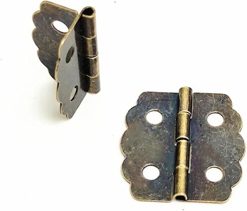 Bronze Mini Lace Door Cabinet Drawer Jewellery Box Iron Hinge Hardware 23mm 30Pcs in Saudi Arabia