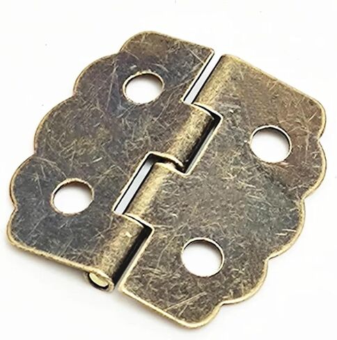 Bronze Mini Lace Door Cabinet Drawer Jewellery Box Iron Hinge Hardware 23mm 30Pcs in Saudi Arabia