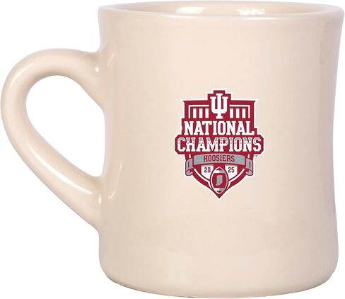 Logo Brands NCAA Indiana Hoosiers College Football Playoff 2026 National Championship Bound 12 oz Diner Mug – CFP Design, Timeless Vintage Look, Great Gift & Collectible in Saudi Arabia