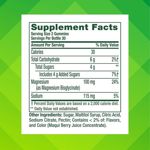 vitafusion Magnesium Glycinate Gummy Supplement, 100 mg per Serving Supports Muscle Relaxation (1) for Adult Women & Men, Boomin’ Cherry Berry Flavor, 60 Count in Saudi Arabia