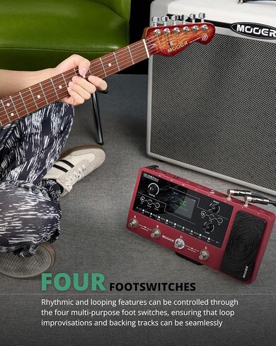 MOOER GE150 Pro Li Plum Multi Effects Pedal Guitar Accessories with Portable Gig Bag 13.77 Inch Long in Saudi Arabia
