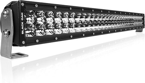 شريط إضاءة LED مزدوج الصف مقاس 20 بوصة من بلاك أوك - مجموعة من البصريات البقعية والفيضانات - إضاءة مقاومة للماء للشاحنات على الطرق الوعرة، ATV، UTV، القوارب، مصابيح عمل قيادة الضباب، سلسلة Pro 2.0 in Kuwait