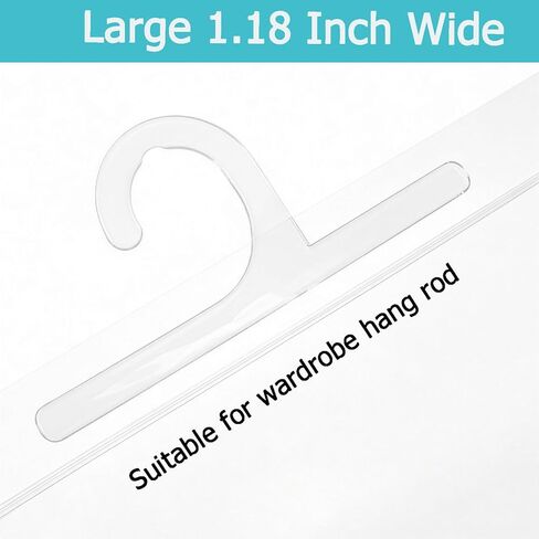 Frcctre 30 Pack 10 x 15 Inches Hanging Storage Bags, Large Hook Reusable Clear Hanging Plastic Bags Hang-Up Plastic Polyethylene Bag Reclosable Zip Bag for Storage Organization in Saudi Arabia